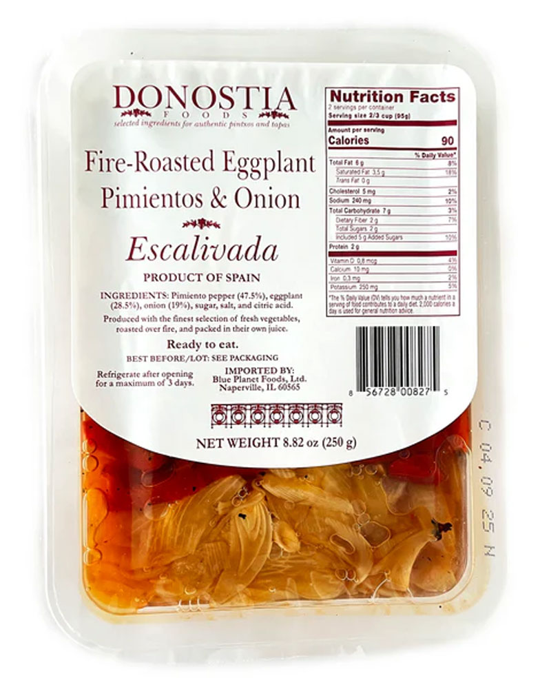 Donostia Fire-Roasted Eggplant Pimientos & Onion