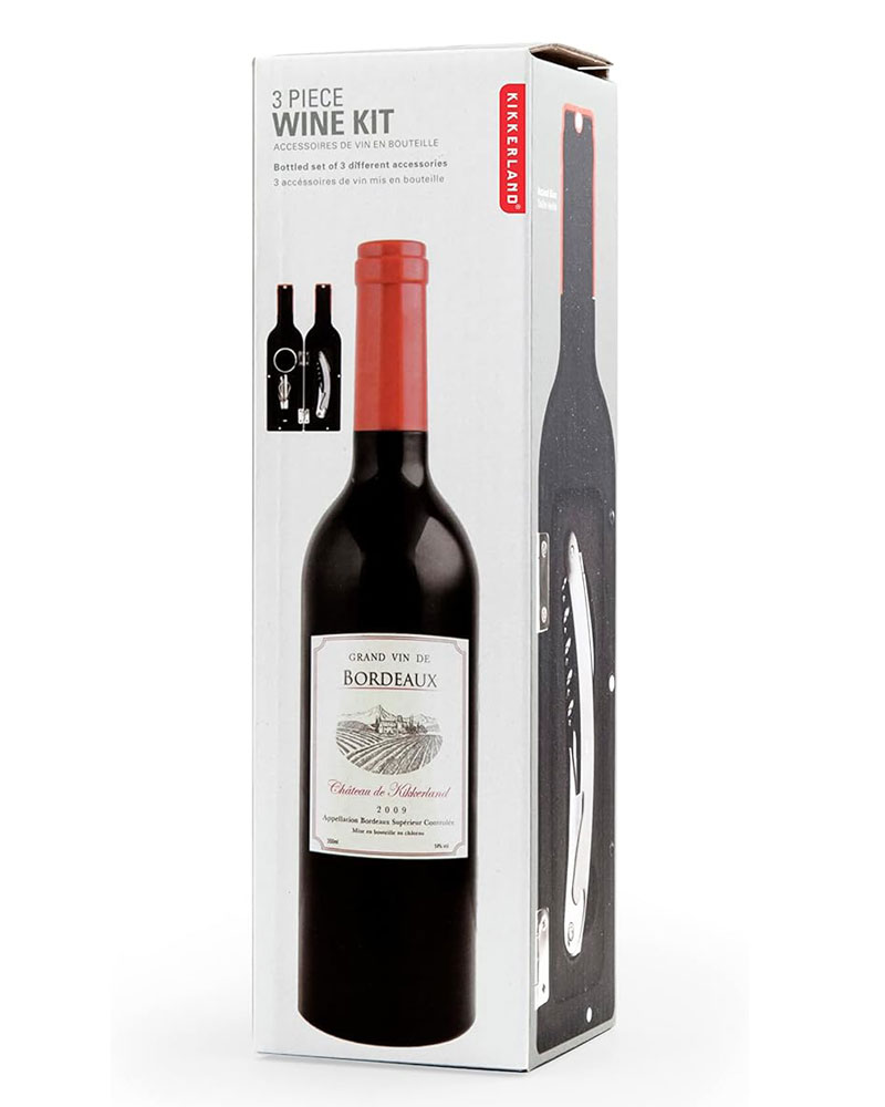 Kikkerland 3pcs Wine Kit