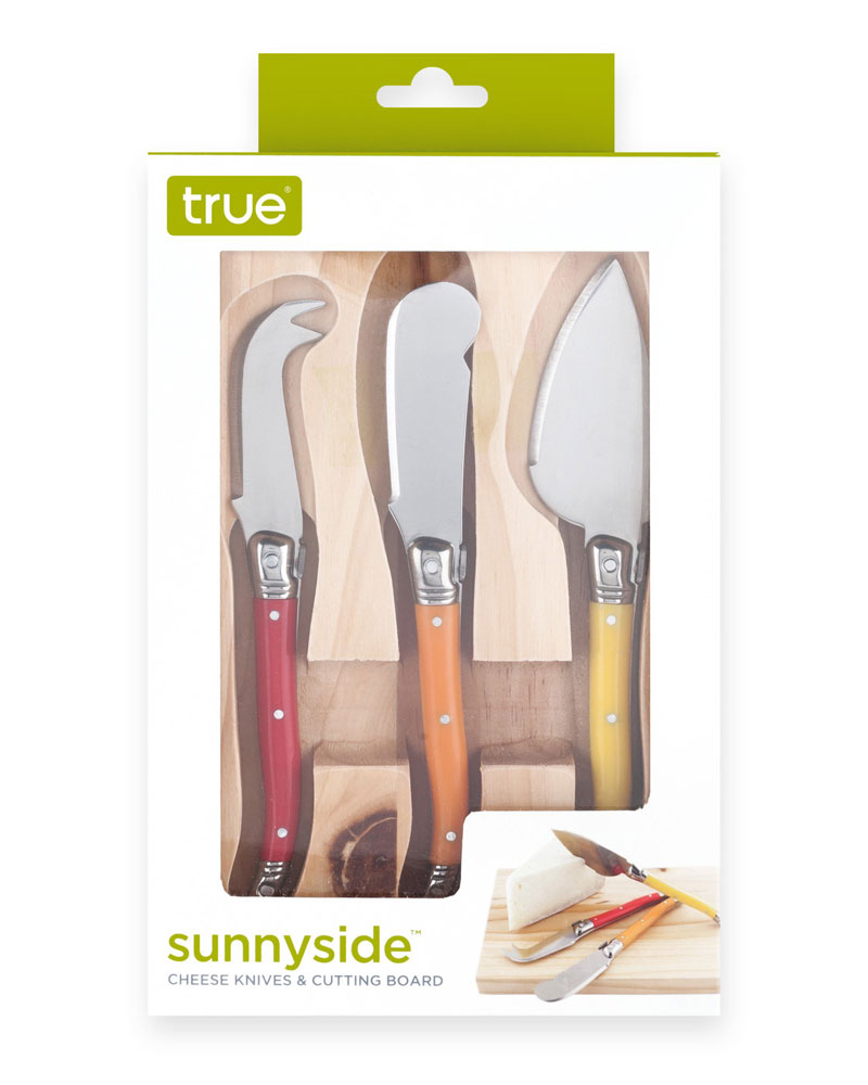 True Brands Sunnyside Cheese Knives & Cutting Board