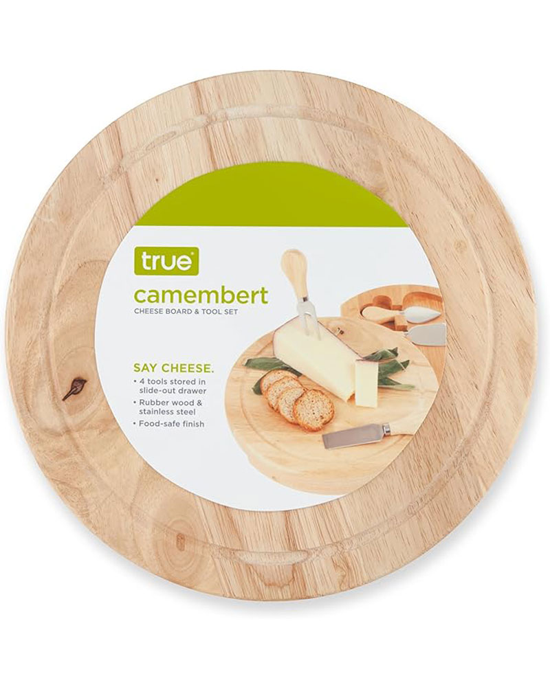 True Brands Camembert Cheese Board & Tool Set
