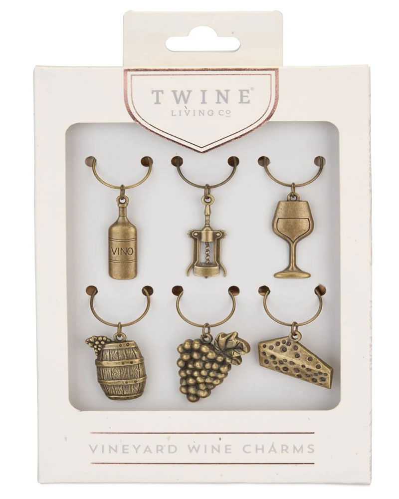 Twine Living Co Vineyard Wine Charms